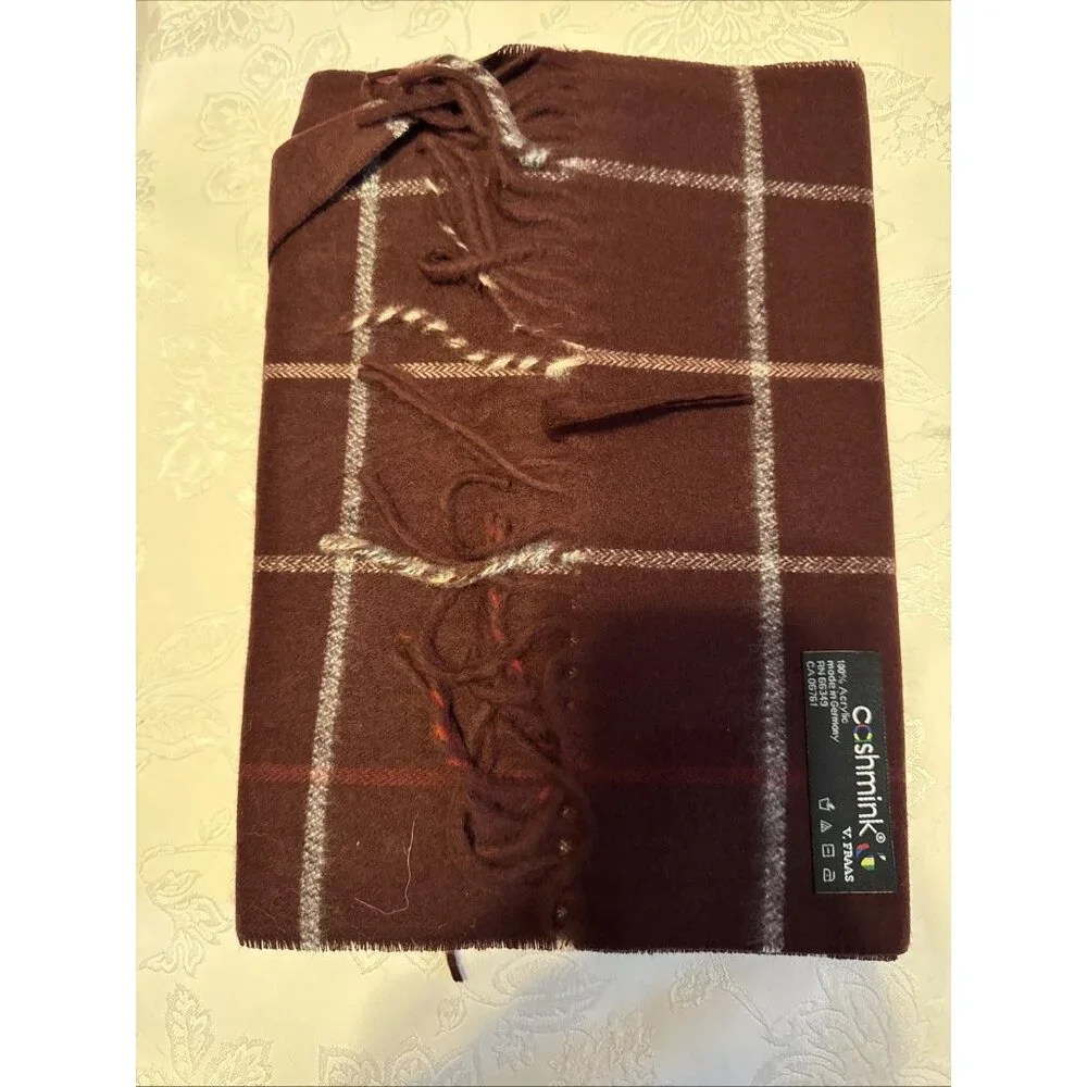 Cashmink V. Fraas Scarf Wrap Acrylic Unisex Made in Germany NEW 11.5